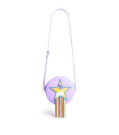 Stella Mccartney Kids' Star Cross-body Bag In Purple