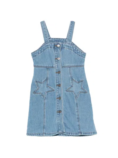 Stella Mccartney Star-detail Dress In Blue