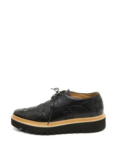 Pre-owned Stella Mccartney Star Elyse Sneakers In Black
