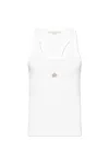Stella Mccartney Star Appliqué Ribbed Tank Top In White