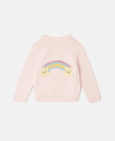 Stella Mccartney Star Embroidered Jumper In Pink