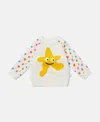 Stella Mccartney Star Graphic Crewneck Sweatshirt In White