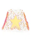 Stella Mccartney Star-motif Fringe Sweatshirt In White