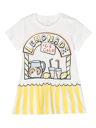 Stella Mccartney Babies' Star-patch Organic-cotton Jumper In White