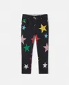 Stella Mccartney Star Pattern Denim Jeans In Multicolor
