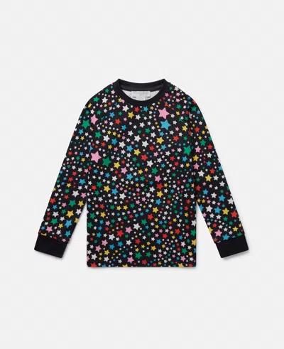 Stella Mccartney Printed Tech Jersey Base Layer Top In Multicolour