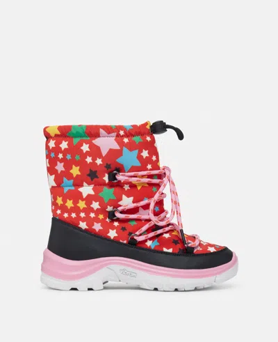 Stella Mccartney Printed Poly Snow Boots In Multicolor