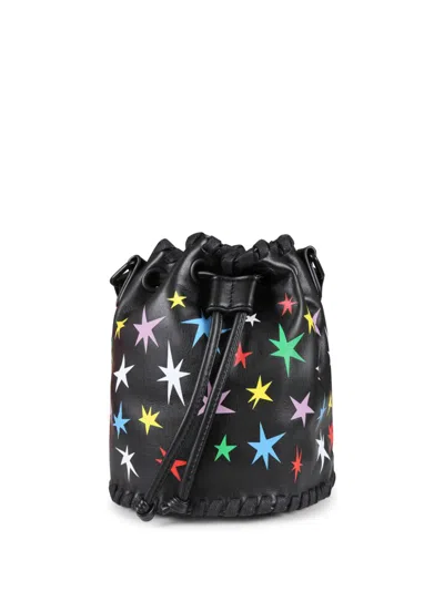 Stella Mccartney Kids' Star-print Bucket Bag In 黑色
