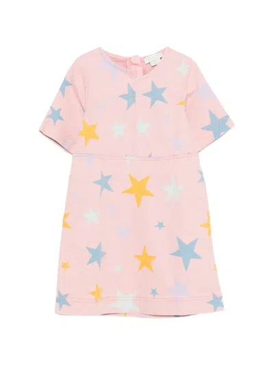 Stella Mccartney Star-print Dress In Pink
