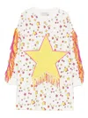 Stella Mccartney Star-print Fringe Dress In White