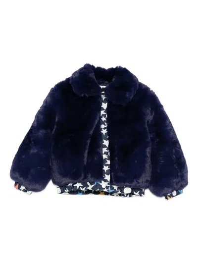 Stella Mccartney Kids' Star-print Jacket In Blue