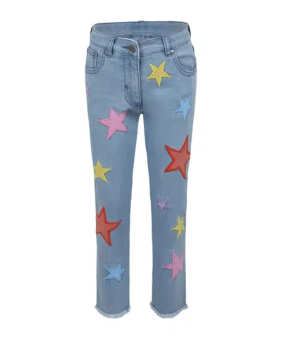 Stella Mccartney Star-print Jeans In Blue