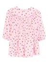Stella Mccartney Star-print Long-sleeve Dress In Pink