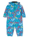 Stella Mccartney Star-print Padded Pramsuit In Blue
