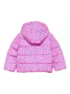 Stella Mccartney Star-print Quilted Padded Jacket In Pink