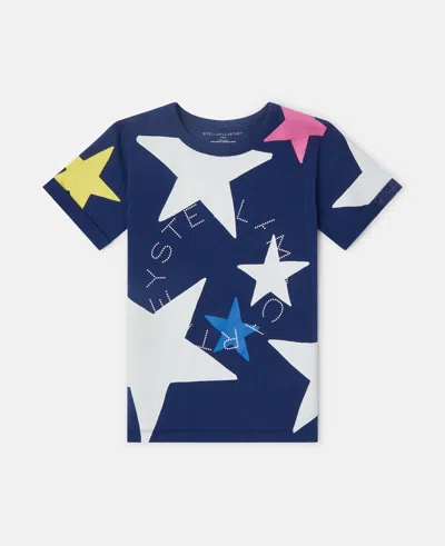 Stella Mccartney Star Print T-shirt In Multi
