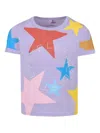 Stella Mccartney Star-print T-shirt In Purple