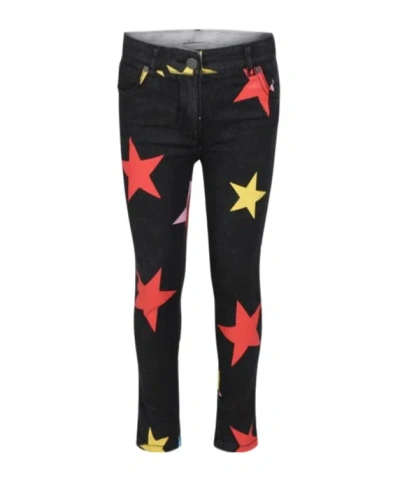 Stella Mccartney Kids' Star-print Jeans In Black