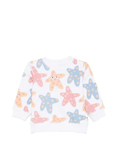 Stella Mccartney Starfish-print Sweatshirt In White