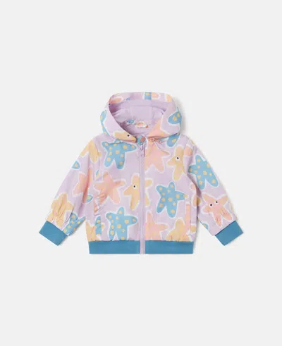 Stella Mccartney Starfish Print Zipper-up Jacket In Multi