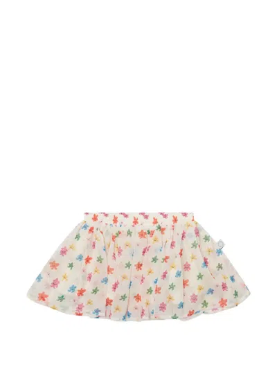 Stella Mccartney Babies' Star-print Flared Casual Skirt In White