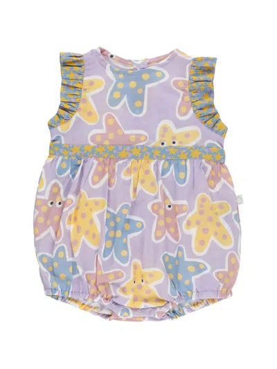 Stella Mccartney Babies' Star-print Ruffled Dress In Multi