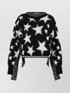 Stella Mccartney Starry Crew-neck Cropped Sweater