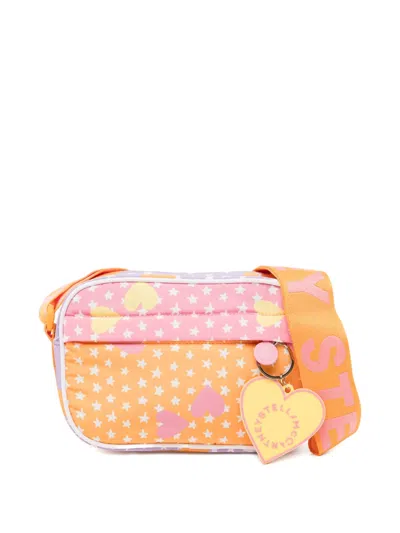 Stella Mccartney Kids' Stars-print Shoulder Bag In Orange
