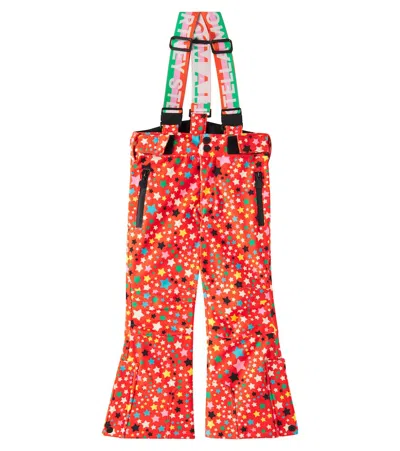 Stella Mccartney Kids' Stars Printed Ski Overall In Red