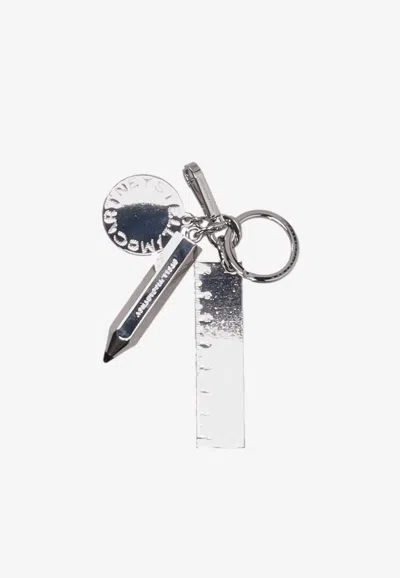 Stella Mccartney Stationery Charm Keyring In Multi