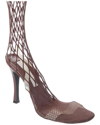 Stella Mccartney Stella 100 Fishnet Sandal In Brown