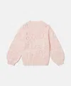 Stella Mccartney Stella Crocheted Sweatshirt In Pink