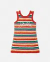 Stella Mccartney Stella Embroidered Crochet Sleeveless Dress In Multicolour