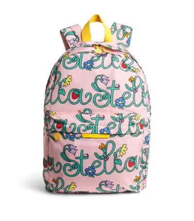 Stella Mccartney Kids' Stella Flower Print Backpack In Multi