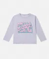 Stella Mccartney Stella Graphic Long-sleeve T-shirt In Lilac Multicolor