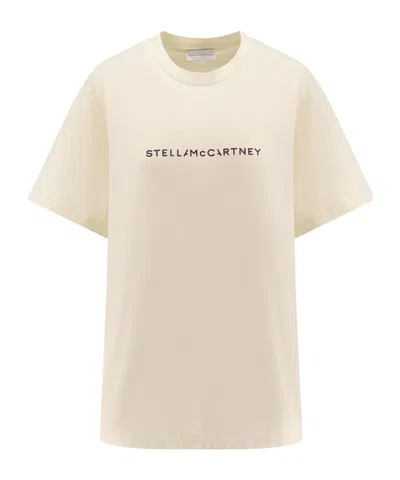 Stella Mccartney Stella Iconics Crewneck T-shirt In Neutral
