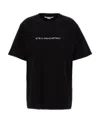 Stella Mccartney T-shirt With Logo Print And Crew Neckline In Black