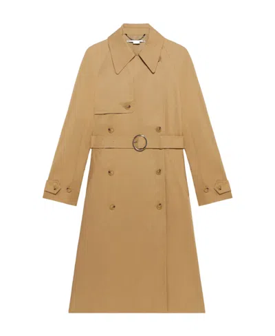 Stella Mccartney Stella Iconics Organic Cotton Trench Coat In Brown