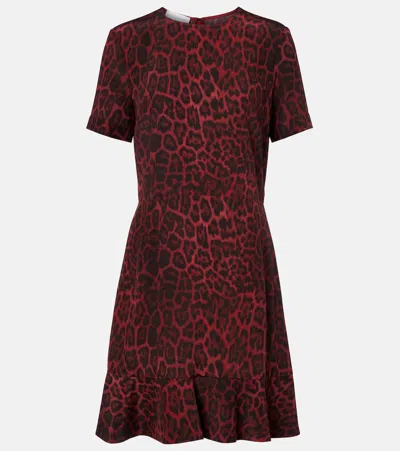 Stella Mccartney Stella Iconics Silk Cady Minidress In Red
