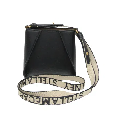 Pre-owned Stella Mccartney Stella Logo Black Leather Shoulder Bag ()