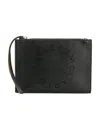 Stella Mccartney Stella Logo Clutch Bag In Black