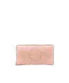Stella Mccartney Stella Logo Continental Wallet In Pink