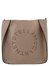 Stella Mccartney Womens Moss Circle Logo Faux-leather Cross-body Tote Bag