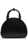 Stella Mccartney Stella Logo Faux Leather Top Handle Bag In Black