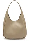 Stella Mccartney Stella Logo Grained Faux-leather Tote Bag In Taupe