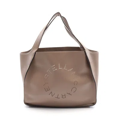 Stella Mccartney Stella Logo Handbag Tote Bag Fake Leather Beige