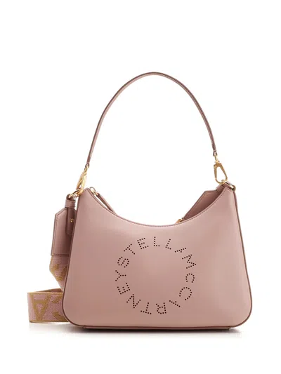 Stella Mccartney Stella Logo Hobo Bag In Shell