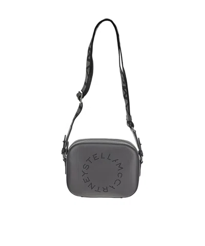 Stella Mccartney Stella Logo Mini Crossbody Bag In Black