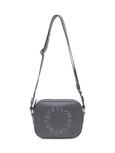 Stella Mccartney Stella Logo Shoulder Bag In Gray