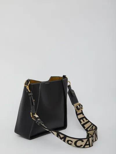 Stella Mccartney Stella Logo Shoulder Bag In Black